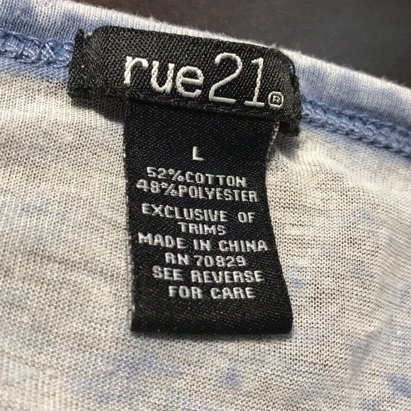 Rue21 blue crossover Top - Picture 4 of 5